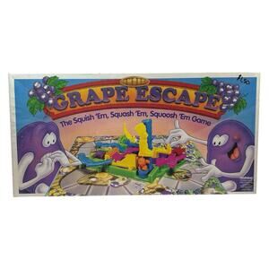 VTG 1992 "The Grape Escape" Board Game Parker Brothers 99% COMPLETE! NO DIE 90s